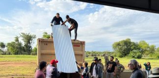 Comunidad de Ayolas se une ante riada